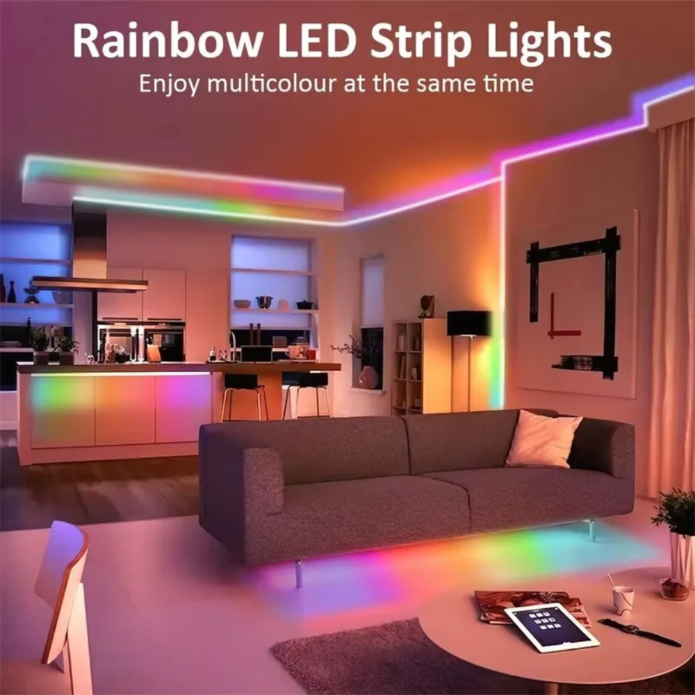 GlowFlex™ RGBIC Neon LED Strip – App & Remote Control